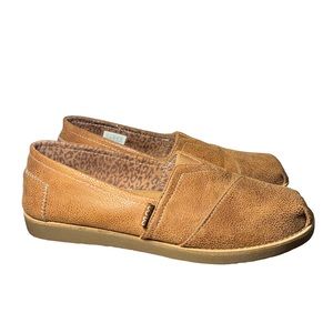 Bob's from Skechers Leather Slip ons, Sz 9.5